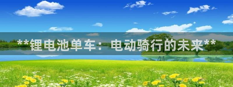 尊龙凯时集团：**锂电池单车：电动骑行的