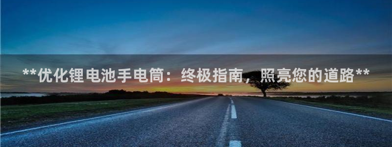 尊龙z6网址：**优化锂电池手电筒：终极